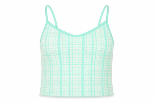 Womens UK Size S Primark Green Basic Tank