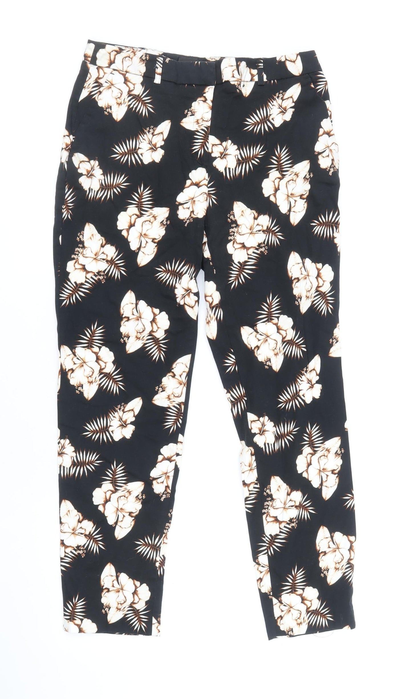 Womens UK Size 8 Dorothy Perkins Regular Fit  Black Trousers
