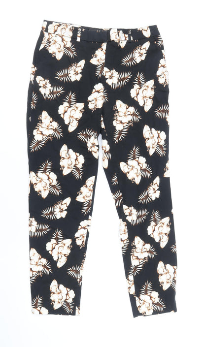 Womens UK Size 8 Dorothy Perkins Regular Fit  Black Trousers