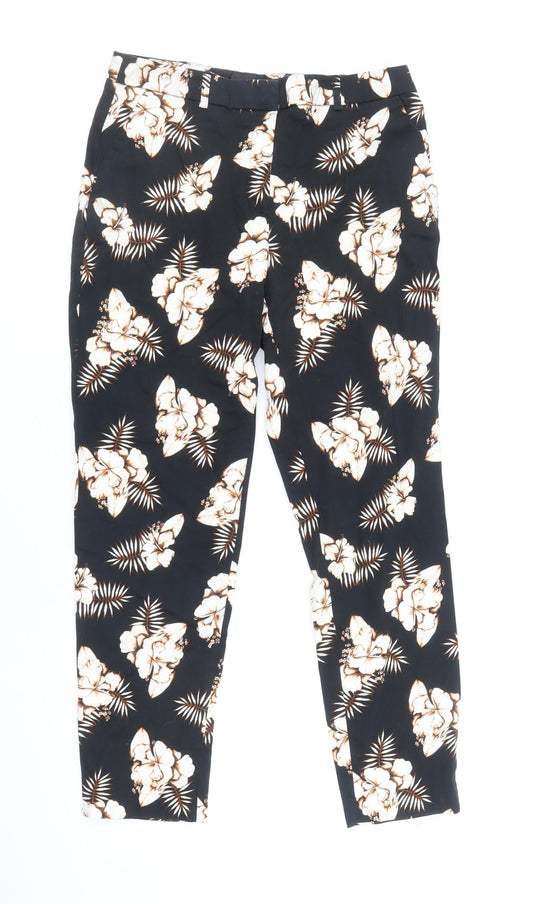 Womens UK Size 8 Dorothy Perkins Regular Fit  Black Trousers