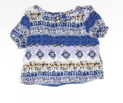 Womens UK Size XS Glamourous Multicoloured Basic T-Shirt