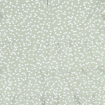 SheIn Womens Green Geometric Polyester Basic Blouse Size M Round Neck