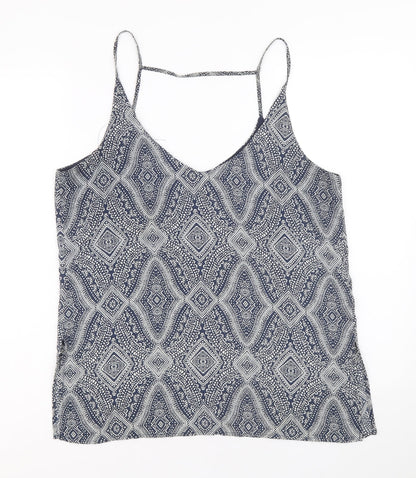 Womens UK Size 14 H&M Blue Camisole Tank