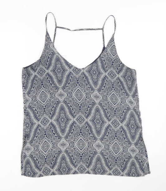 Womens UK Size 14 H&M Blue Camisole Tank