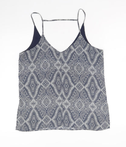 Womens UK Size 14 H&M Blue Camisole Tank