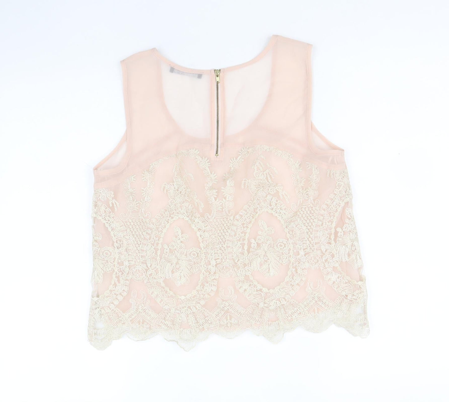 Atmosphere Womens Pink Polyester Basic Blouse Size 12 Square Neck