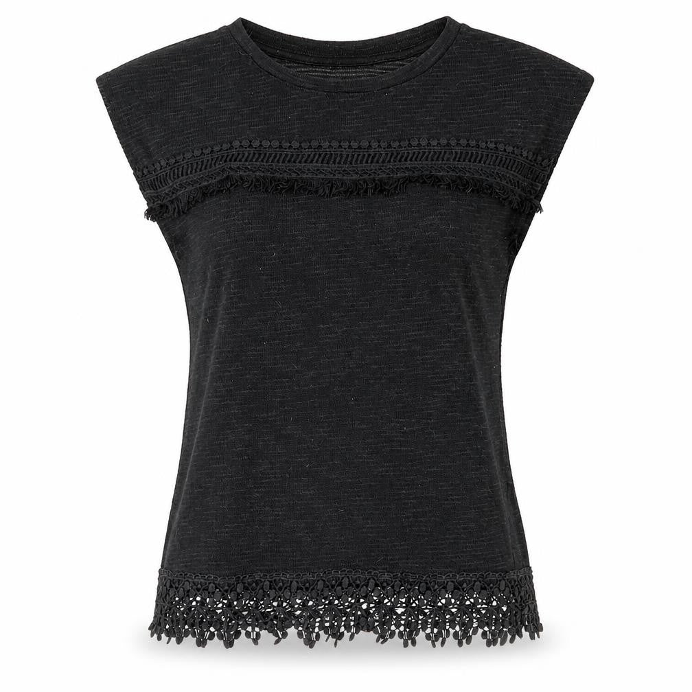 Womens UK Size 10 Dorothy Perkins Black Basic T-Shirt