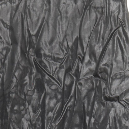 French Connection Womens Black Cotton Straight & Pencil Skirt Size 10 Zip