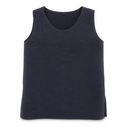 Elsie Womens Blue Polyester Basic Tank Size 10 Round Neck