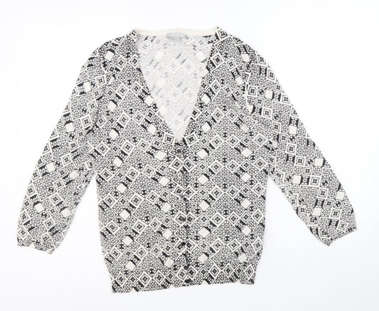 Womens UK Size M H&M Black Cardigan Jumper