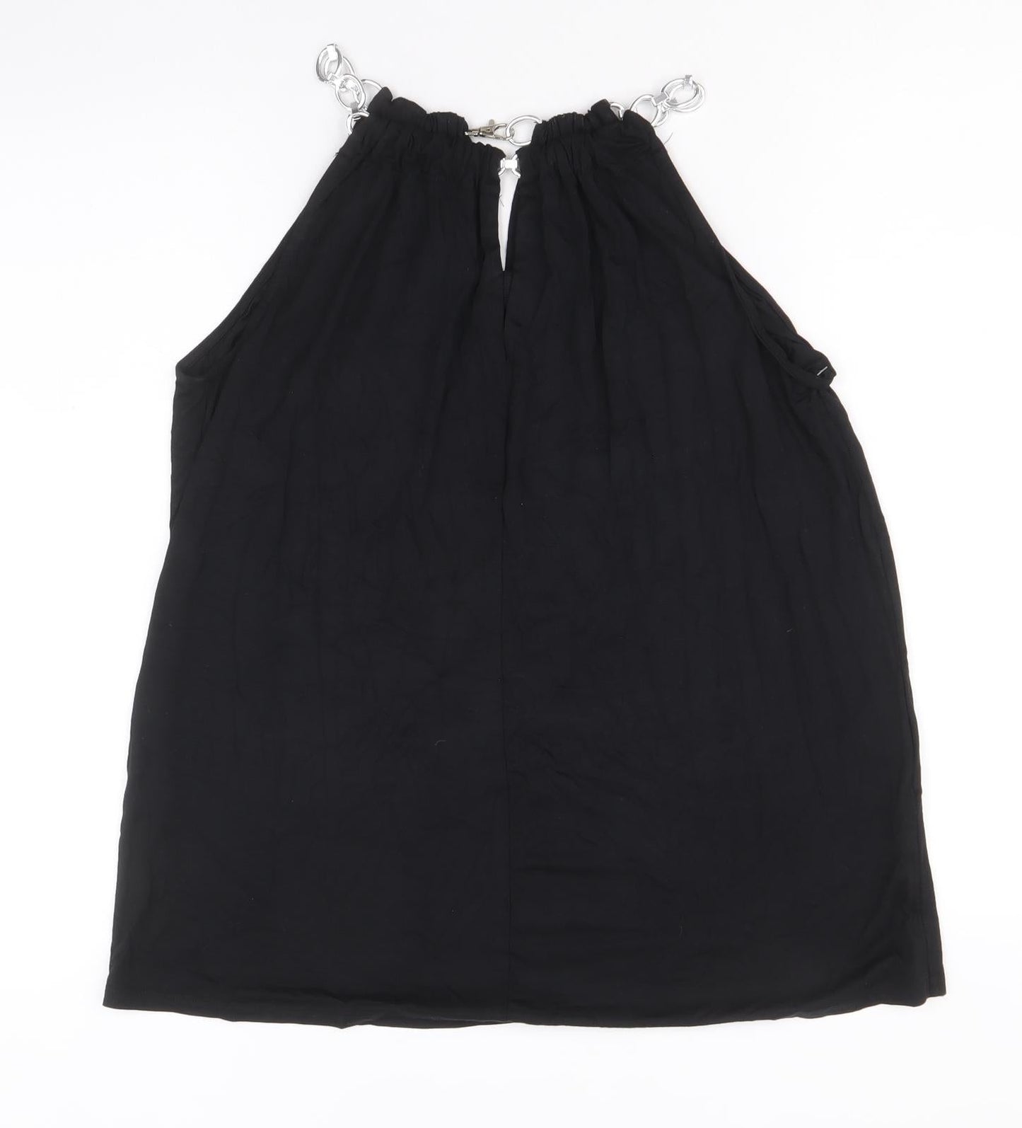 Womens UK Size M Cable & Gauge Black Basic Tank