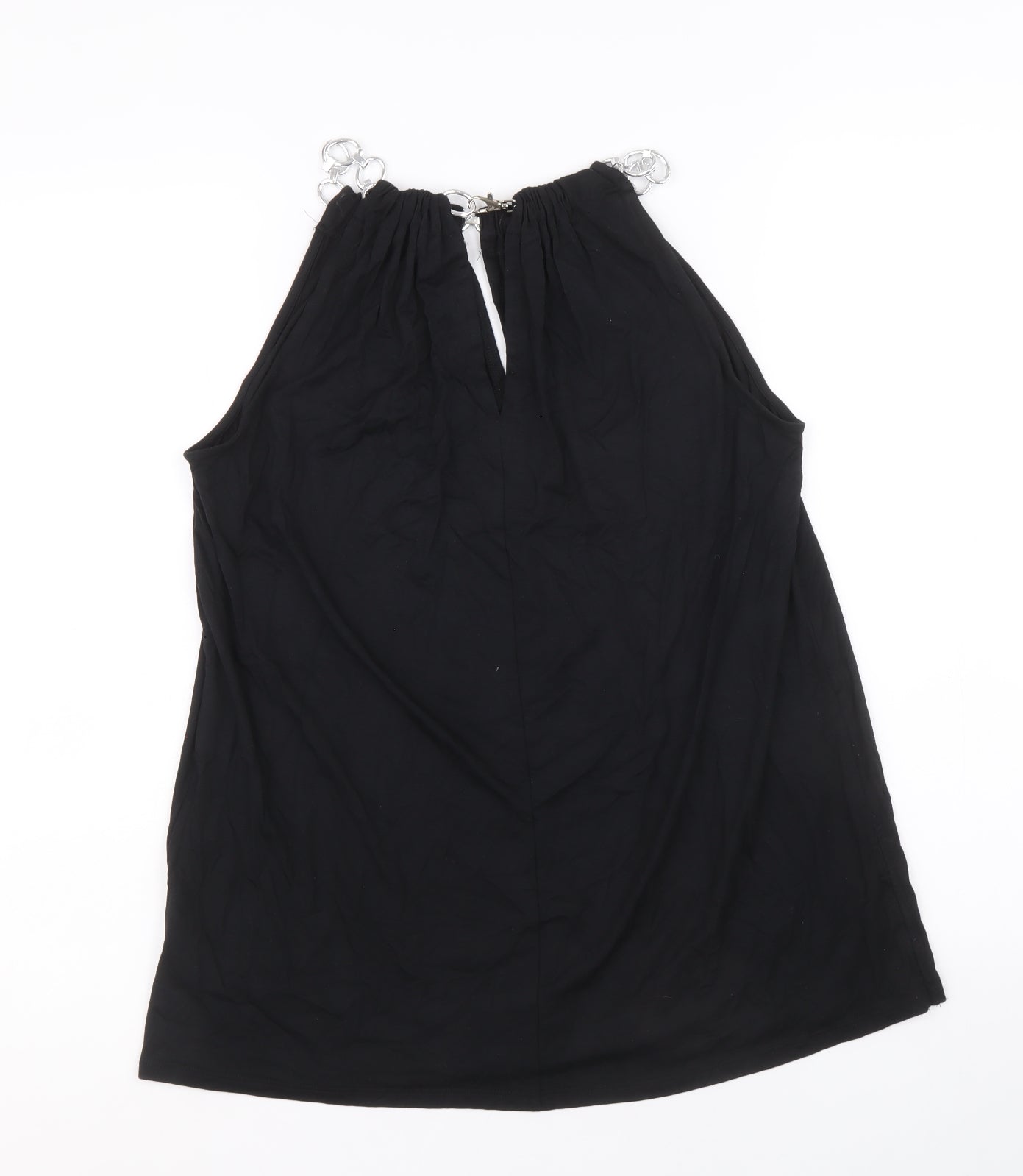 Womens UK Size M Cable & Gauge Black Basic Tank