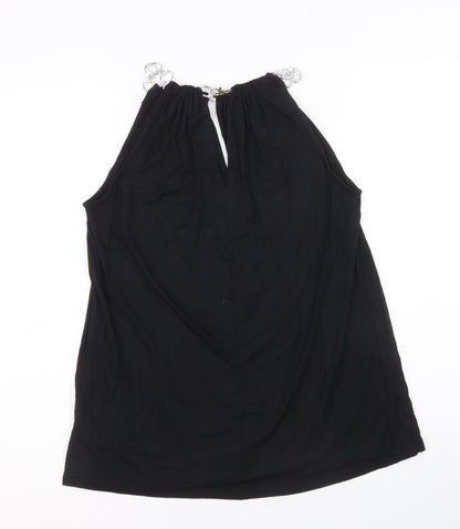 Womens UK Size M Cable & Gauge Black Basic Tank
