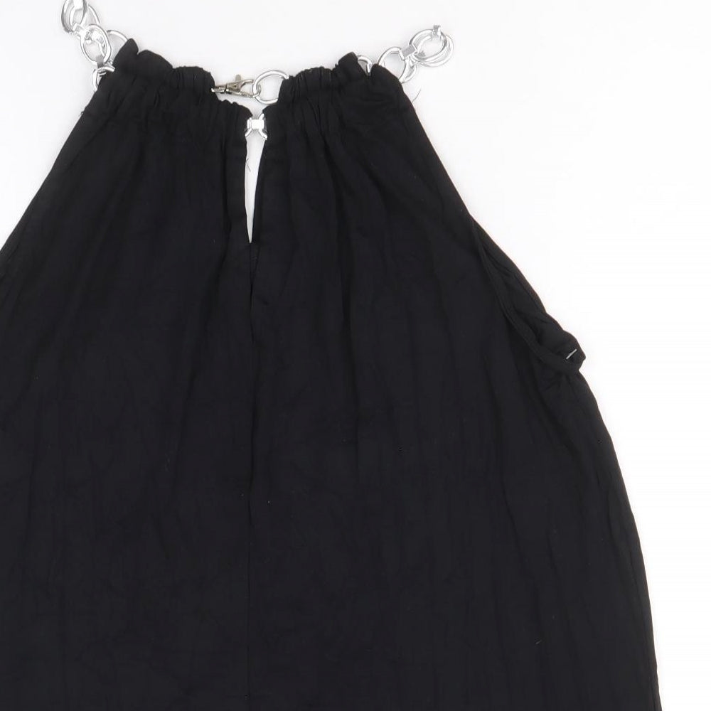 Womens UK Size M Cable & Gauge Black Basic Tank