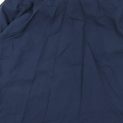 Mens UK Size 16.5 Peter England Blue  Button-Up Long Sleeve Casual Shirt