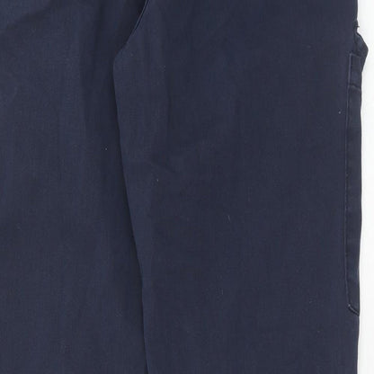 New Look Womens Blue Cotton Tapered Jeans Size 8 Regular Zip