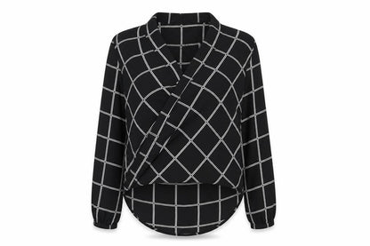 Womens UK Size 6 Atmosphere Black Wrap Blouse