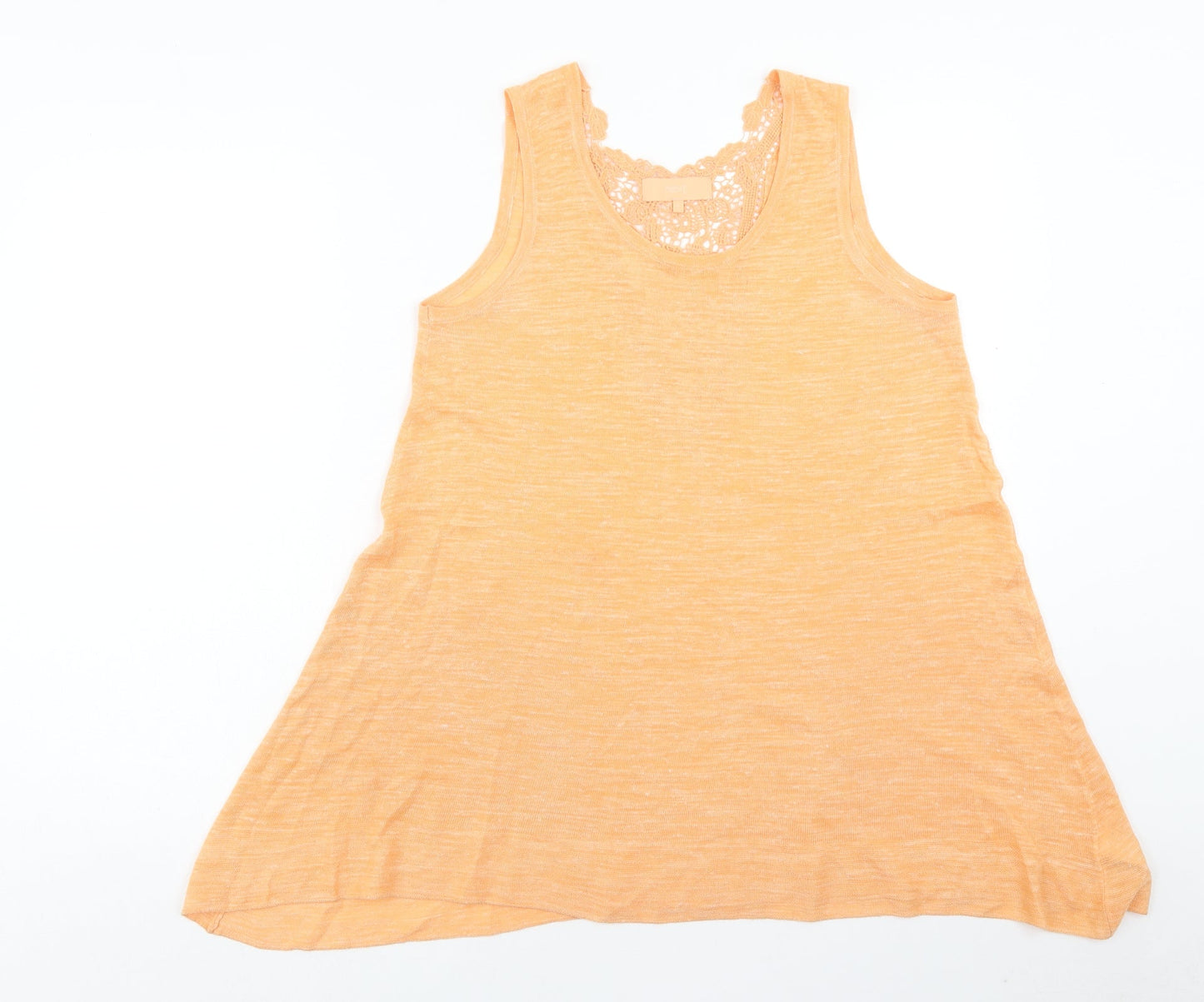 Womens UK Size 10 NEXT Orange Basic Tank