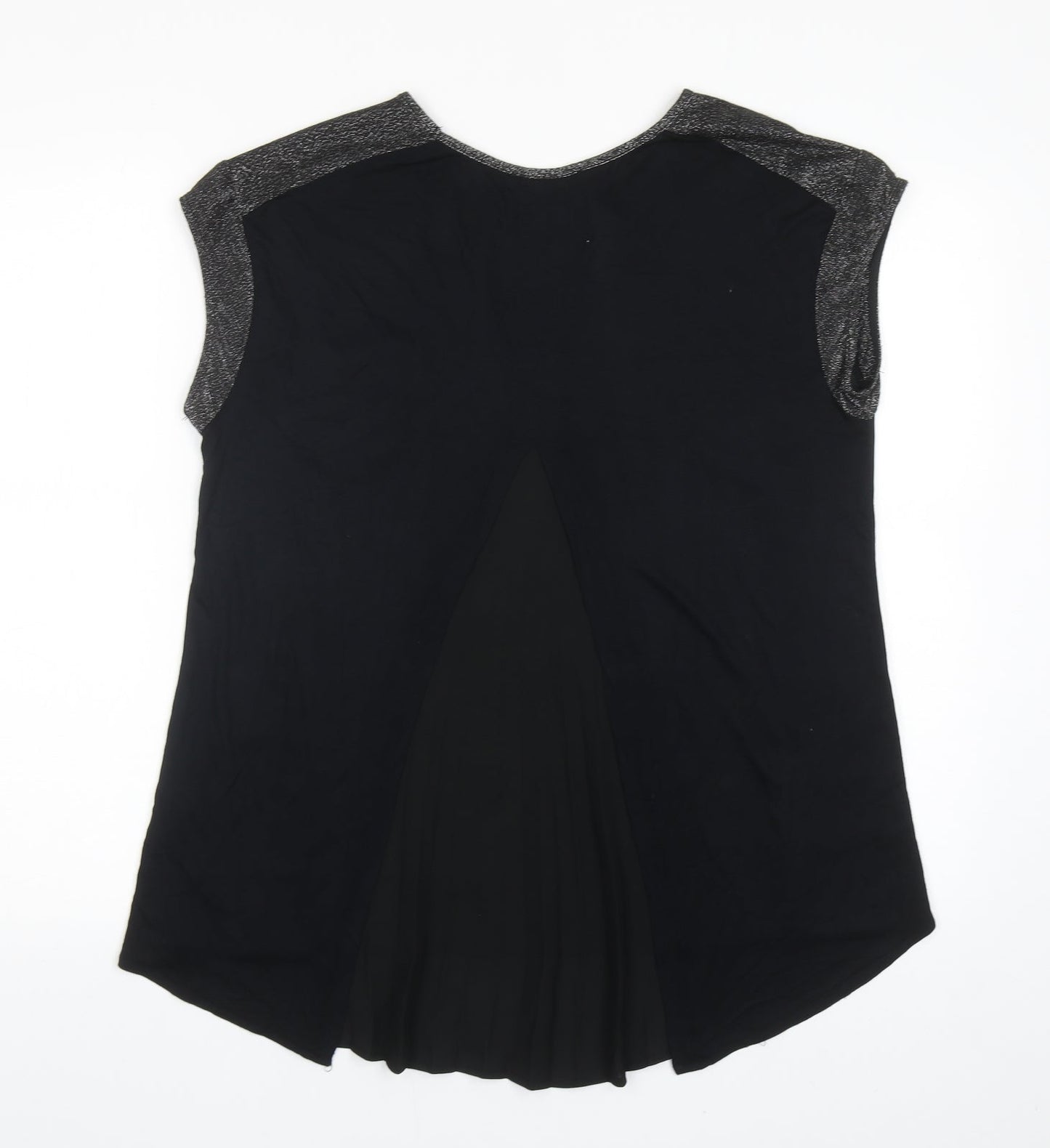 Womens UK Size M Oasis Black Basic Blouse