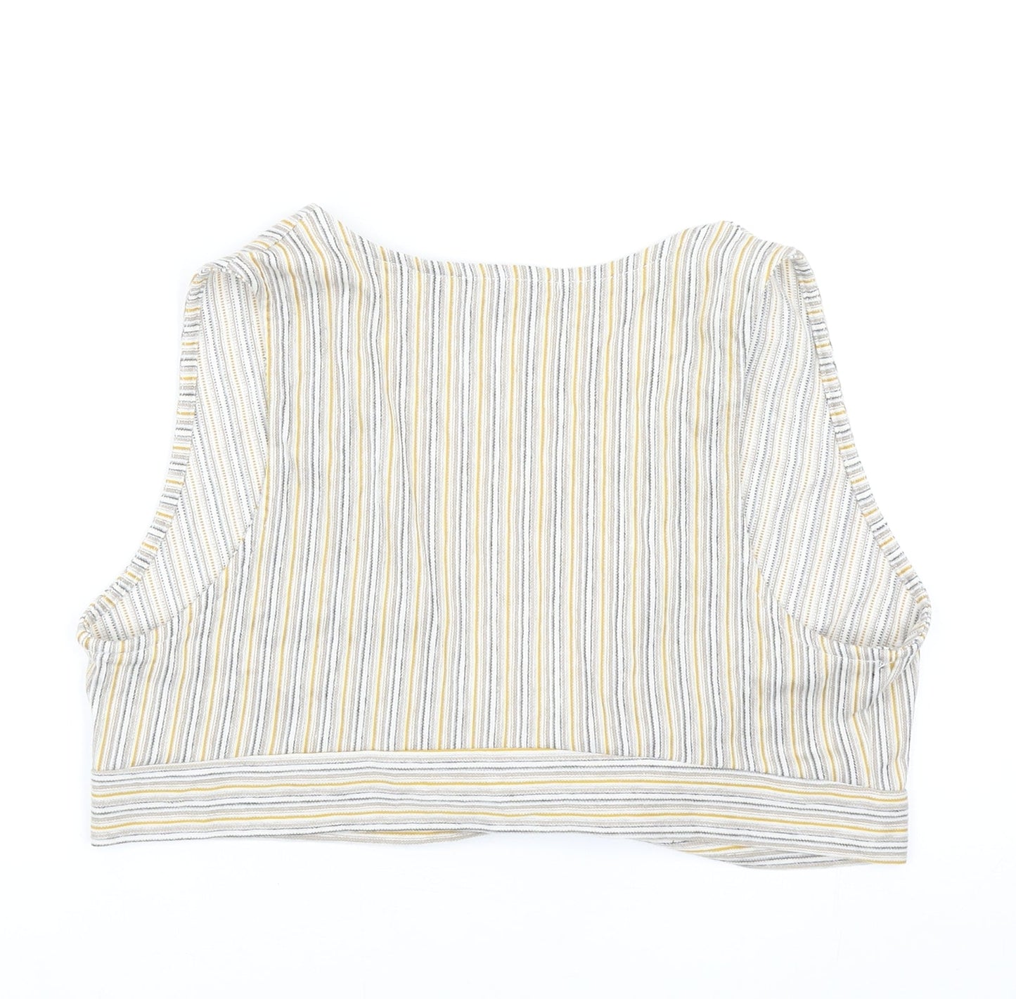 Womens UK Size XL Pull&Bear Multicoloured Cropped Tank