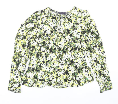 Womens UK Size 12 Marks and Spencer Yellow Basic Blouse
