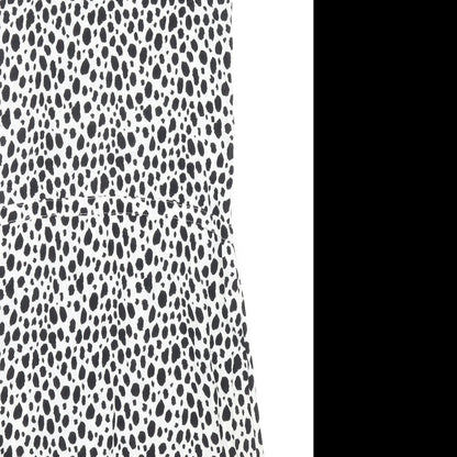 Target Collection Womens Black Geometric Viscose A-Line Size 10 V-Neck Button