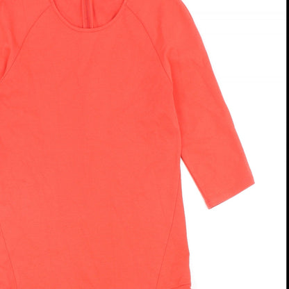 ESMARA Womens Red Cotton Trapeze & Swing Size S Round Neck Zip