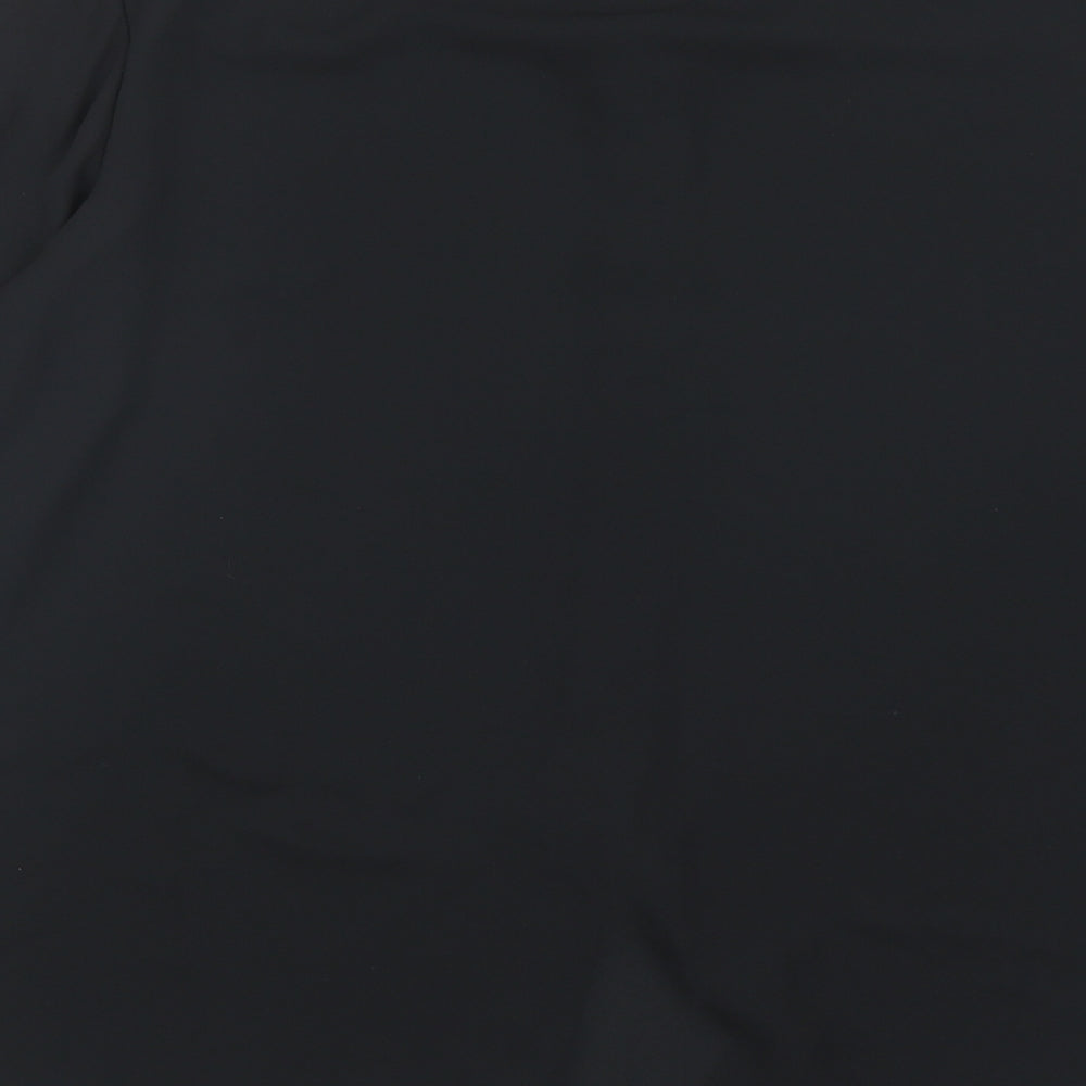 Womens UK Size 12 H&M Black Basic Button-Up