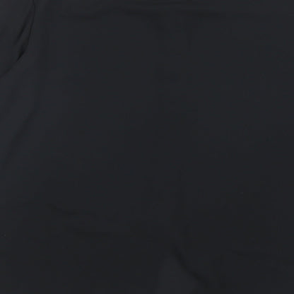 Womens UK Size 12 H&M Black Basic Button-Up