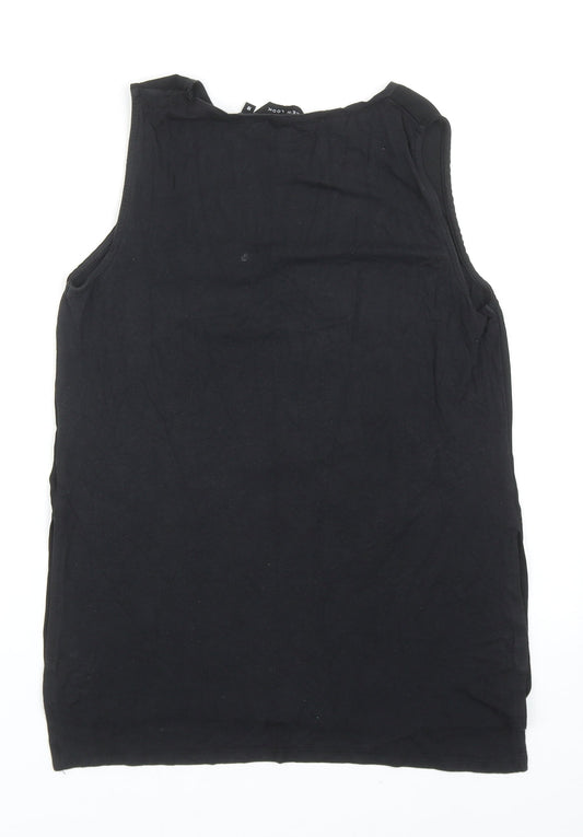 Womens UK Size 10 New Look Black Basic Tank