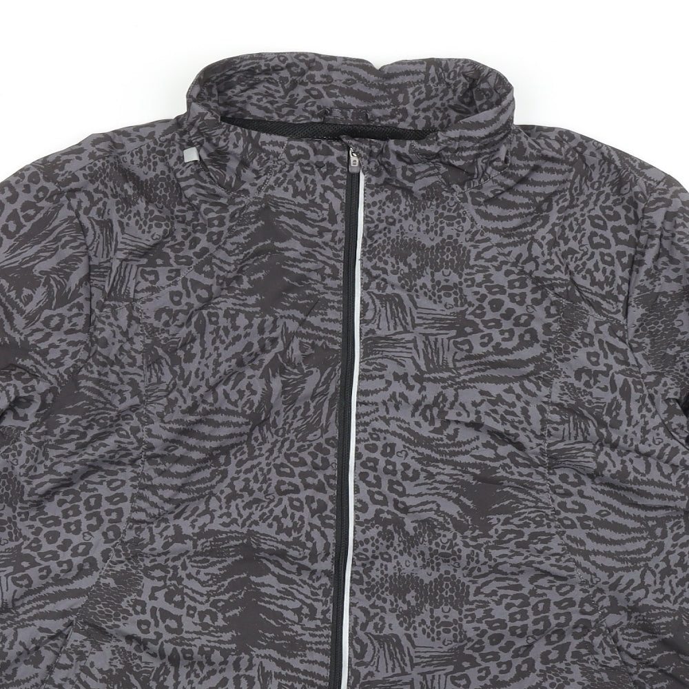 Womens UK Size 12 Atmosphere Grey Rain Coat