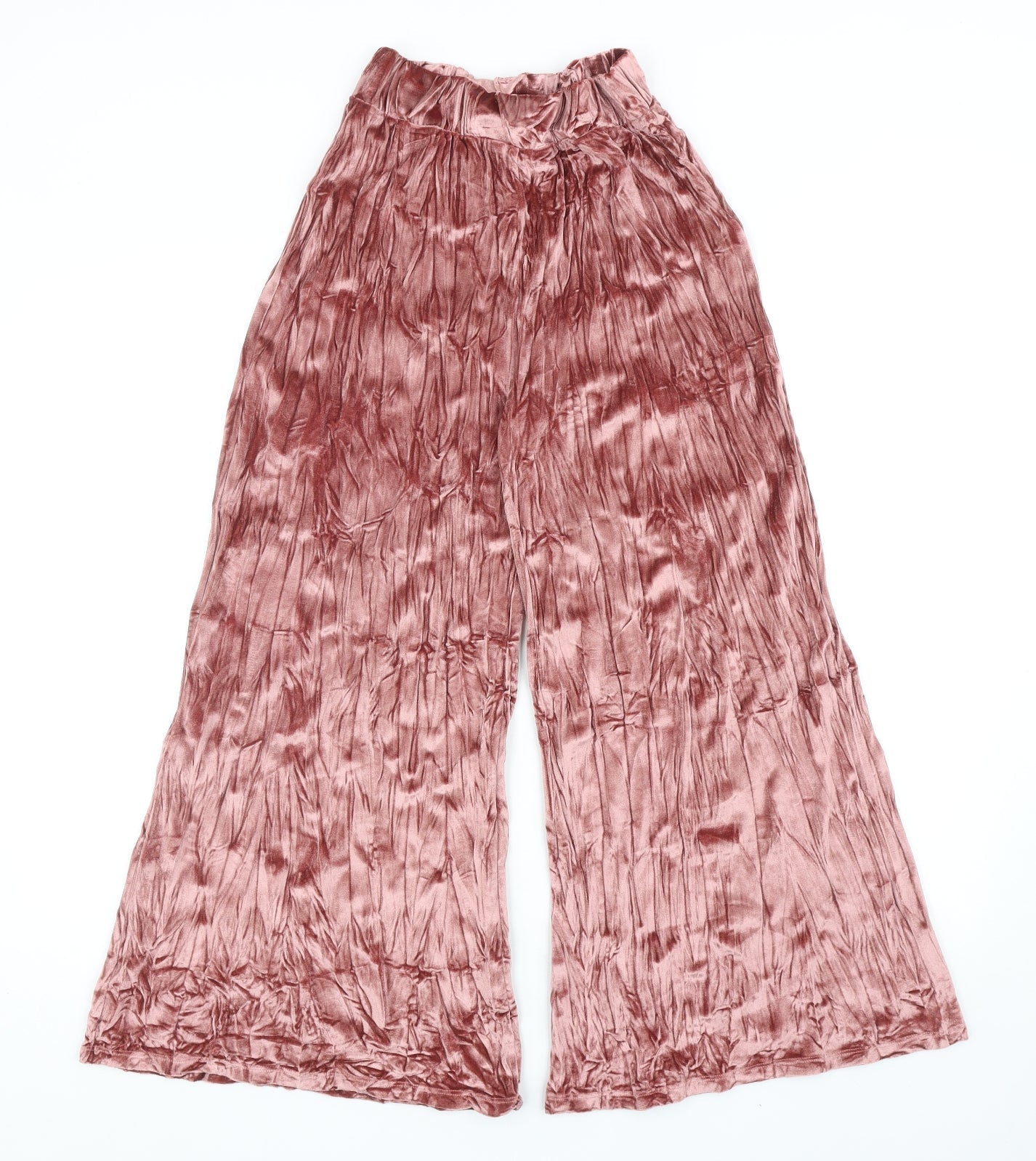 Topshop Womens Pink Polyester Dress Pants Trousers Size 6 Regular