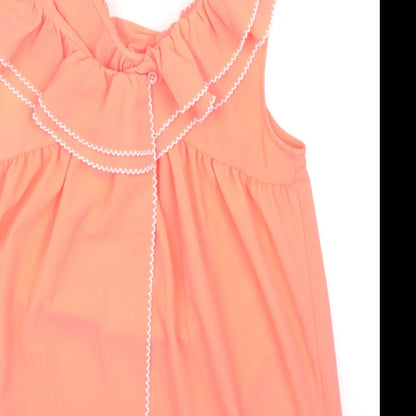 Outside The Lines Girls Pink Polyacrylate Fibre Basic Blouse Size 13 Years Scoop Neck Button