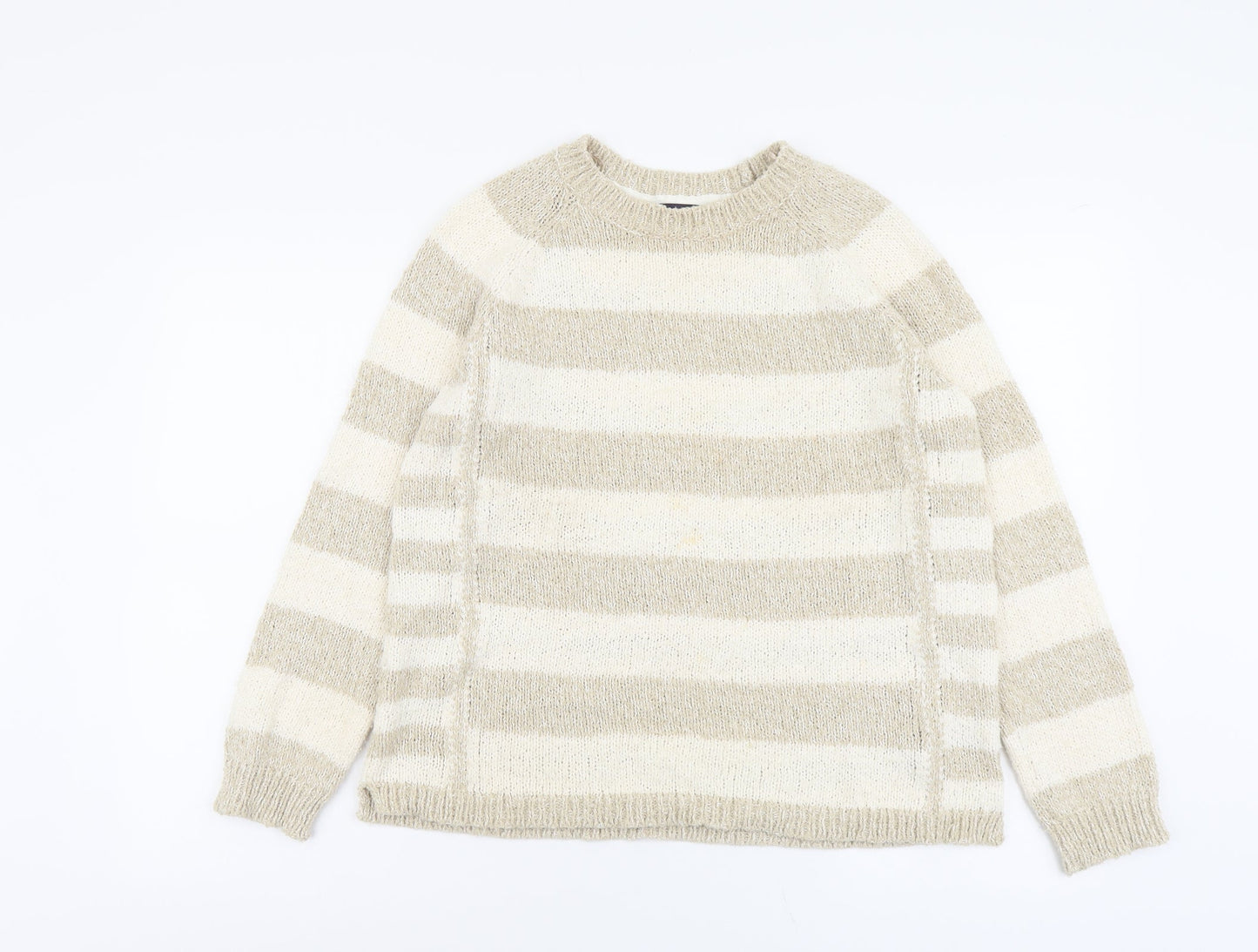 Womens UK Size 14 Marks and Spencer Beige Pullover Jumper
