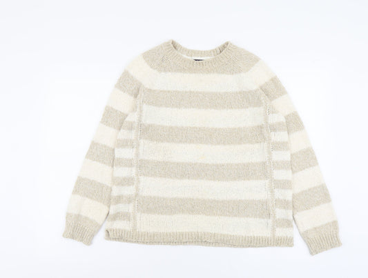 Womens UK Size 14 Marks and Spencer Beige Pullover Jumper