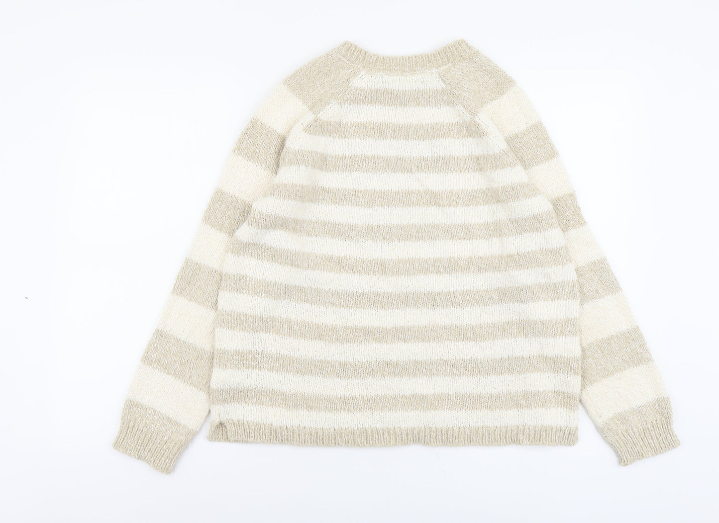 Womens UK Size 14 Marks and Spencer Beige Pullover Jumper