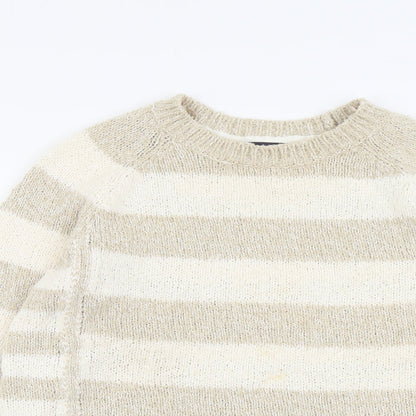 Womens UK Size 14 Marks and Spencer Beige Pullover Jumper