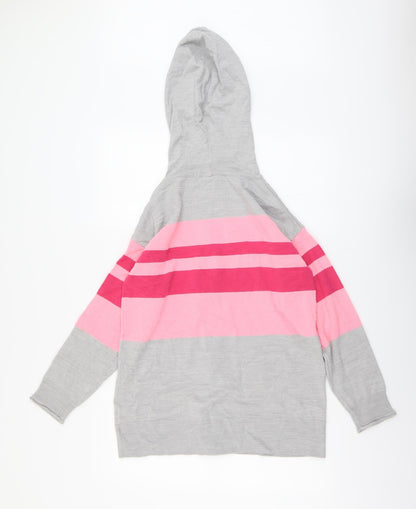 Womens UK Size S Marks and Spencer Grey Full Zip Jumper
