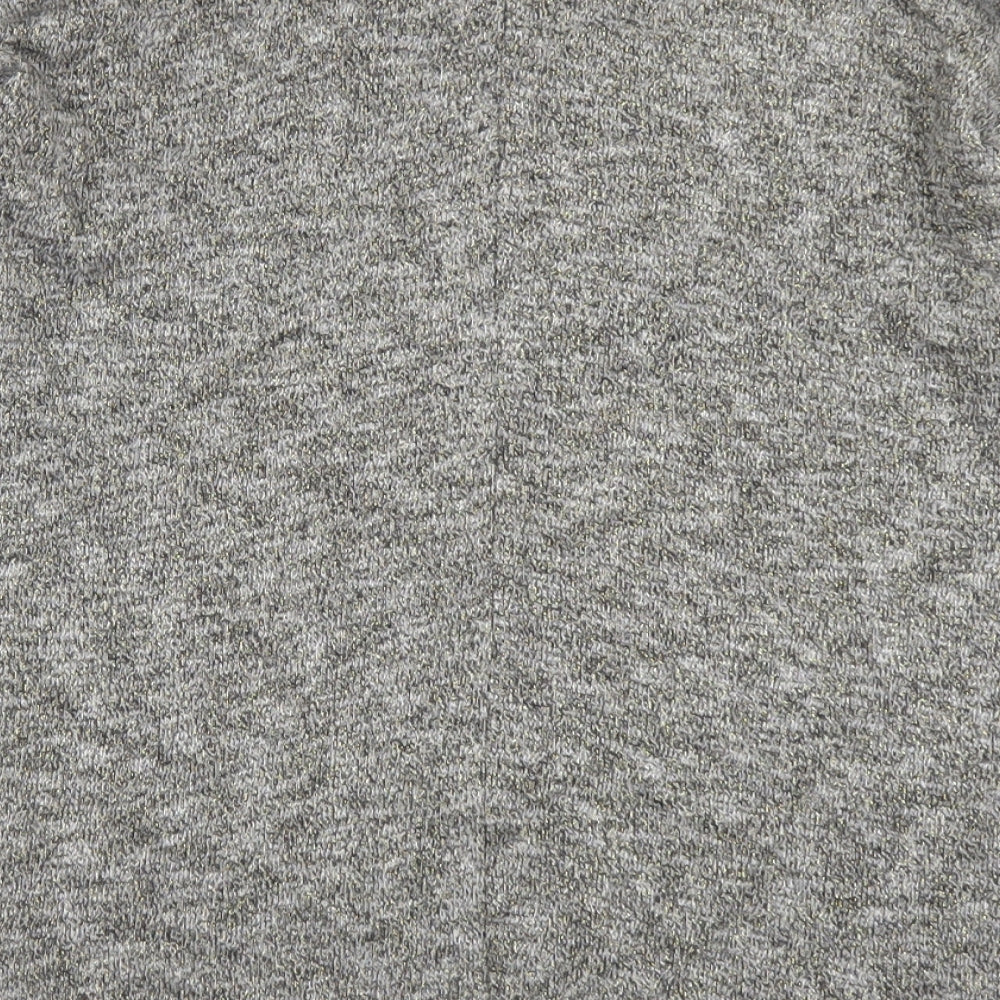 TU Womens Grey Boat Neck Viscose Pullover Jumper Size 8