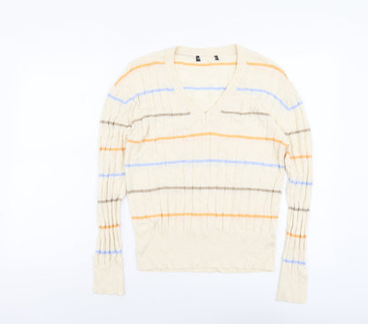 Womens UK Size M Marks and Spencer Beige Pullover Jumper