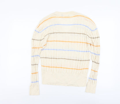 Womens UK Size M Marks and Spencer Beige Pullover Jumper