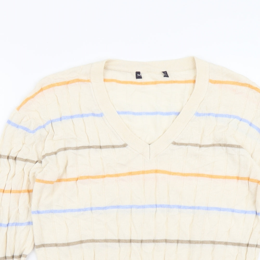 Womens UK Size M Marks and Spencer Beige Pullover Jumper
