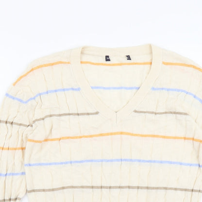 Womens UK Size M Marks and Spencer Beige Pullover Jumper
