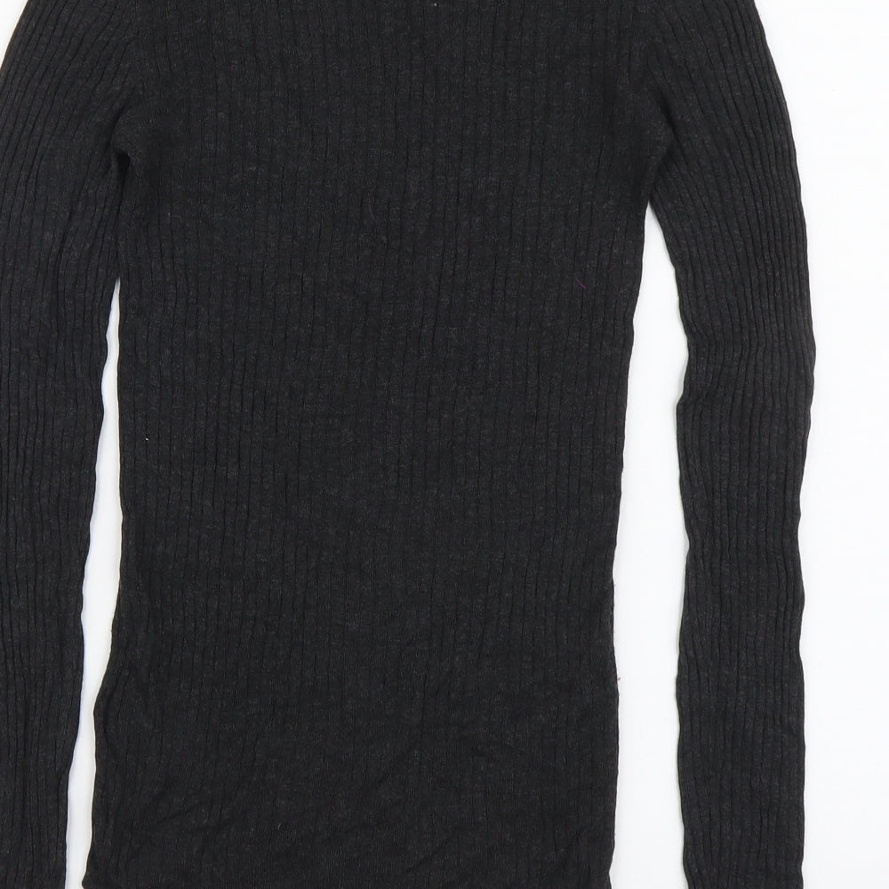 Womens UK Size XS H&M Black Pullover Jumper