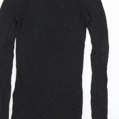 Womens UK Size XS H&M Black Pullover Jumper