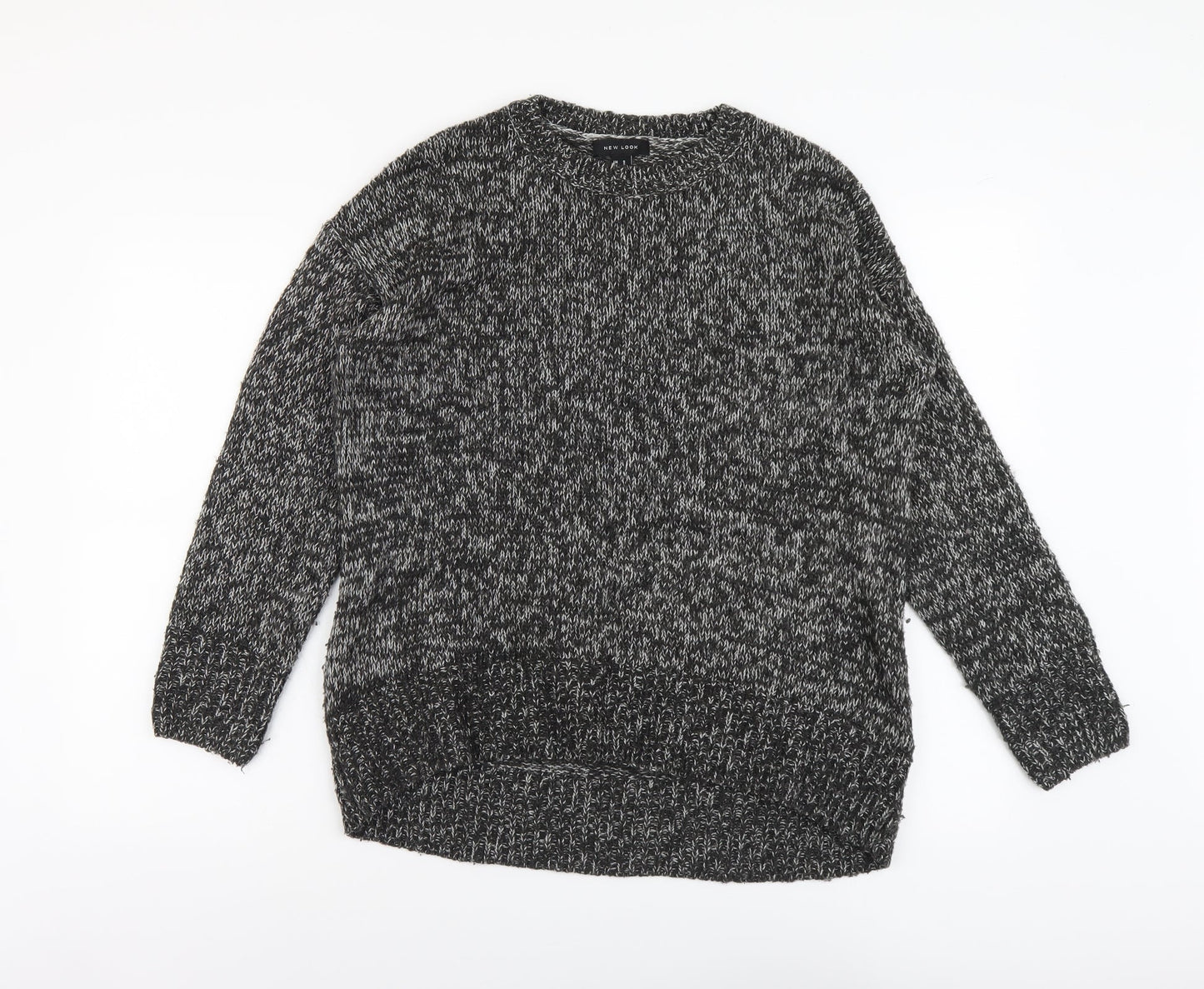 Womens UK Size S New Look Grey Pullover Jumper