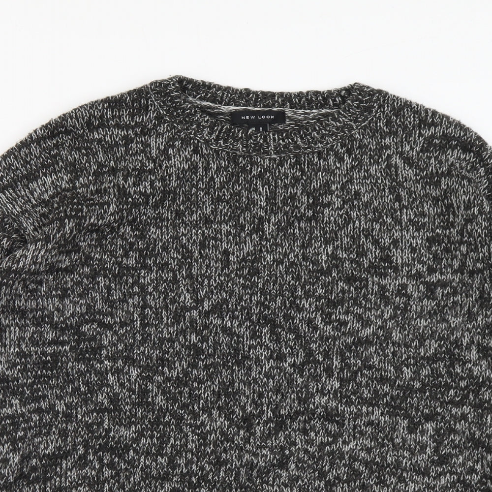 Womens UK Size S New Look Grey Pullover Jumper