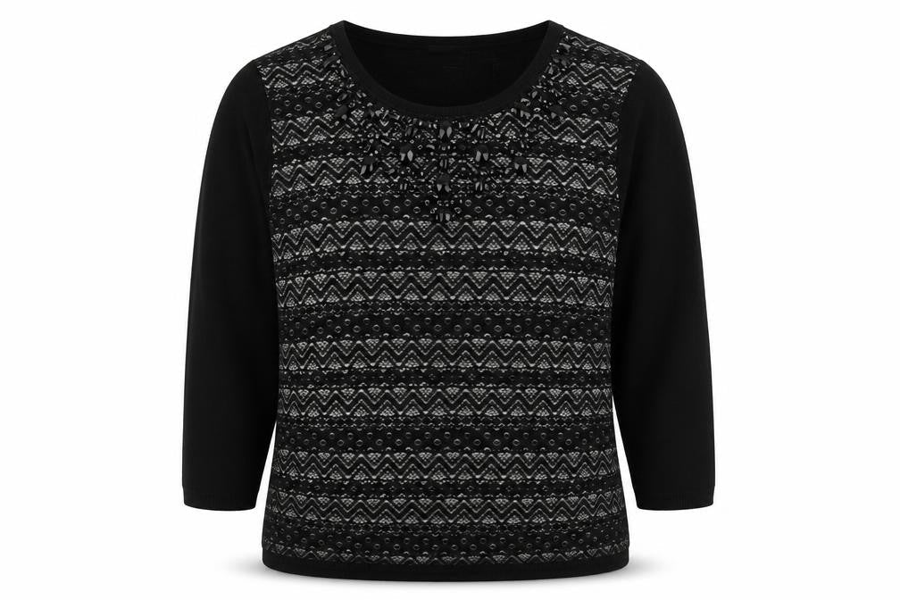 Womens UK Size 16 Monsoon Black Pullover Jumper