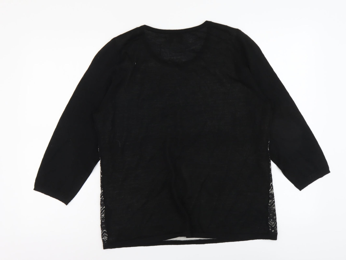 Womens UK Size 16 Monsoon Black Pullover Jumper