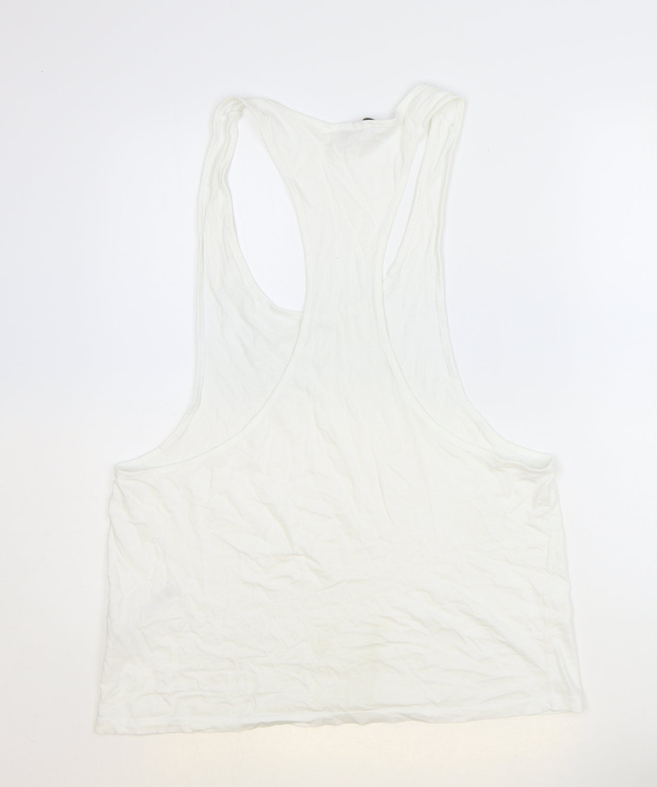 Womens UK Size M ASOS White Basic Tank